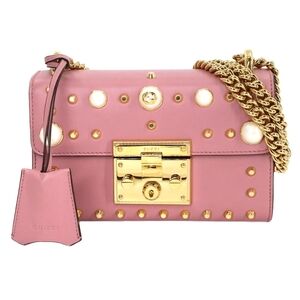 Gucci Pink Studded Women's Bag Authentic In Excellent Condition